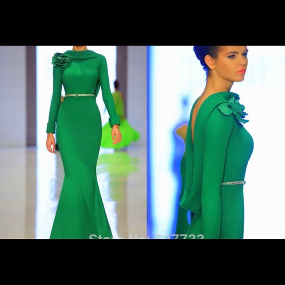 fouad sarkis green dress